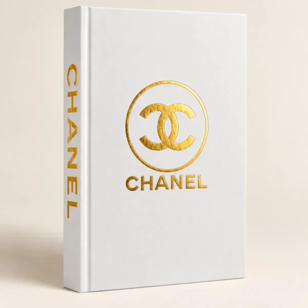 Faux Livre Chanel Blanc Or