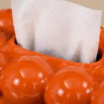 Boîte à mouchoirs Bulles orange – Image 4