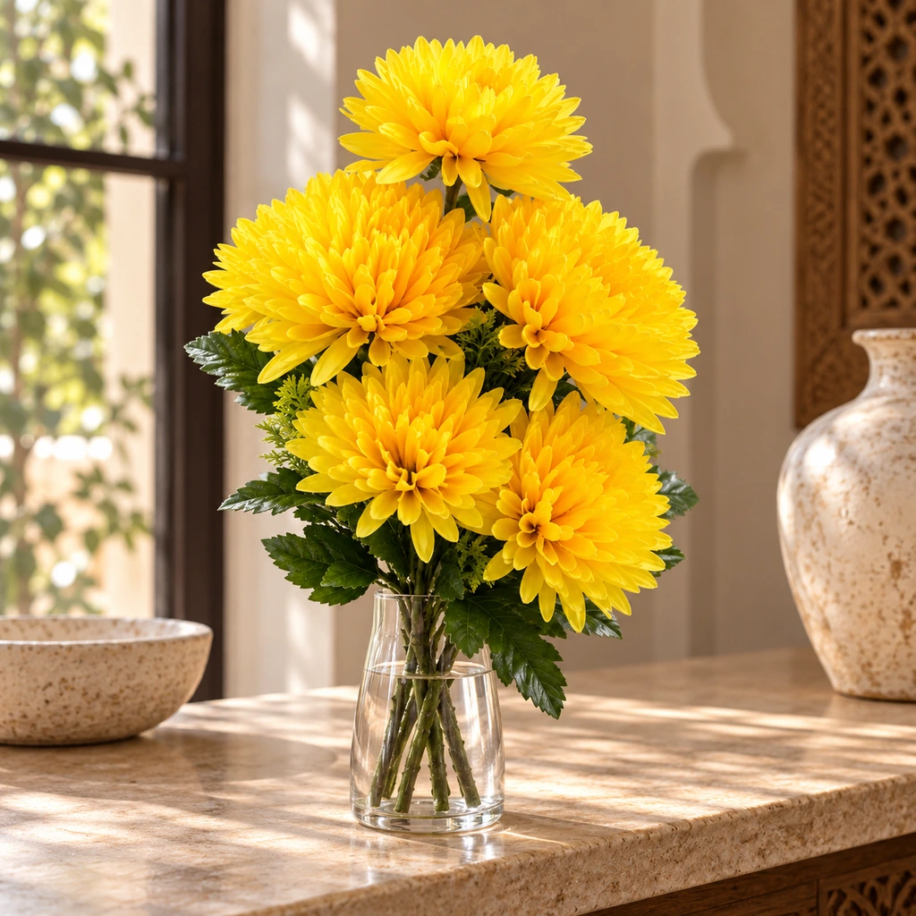decoria-espace-vert-20261010-05-c1-2 Bouquet de chrysanthèmes artificiels – Image 1