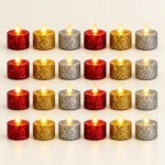 Bougies LED pailletées — Boîte de 24 – Image 2