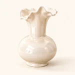 Vase boule nacré à col festonné – Image 2
